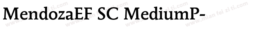 MendozaEF SC MediumP字体转换
